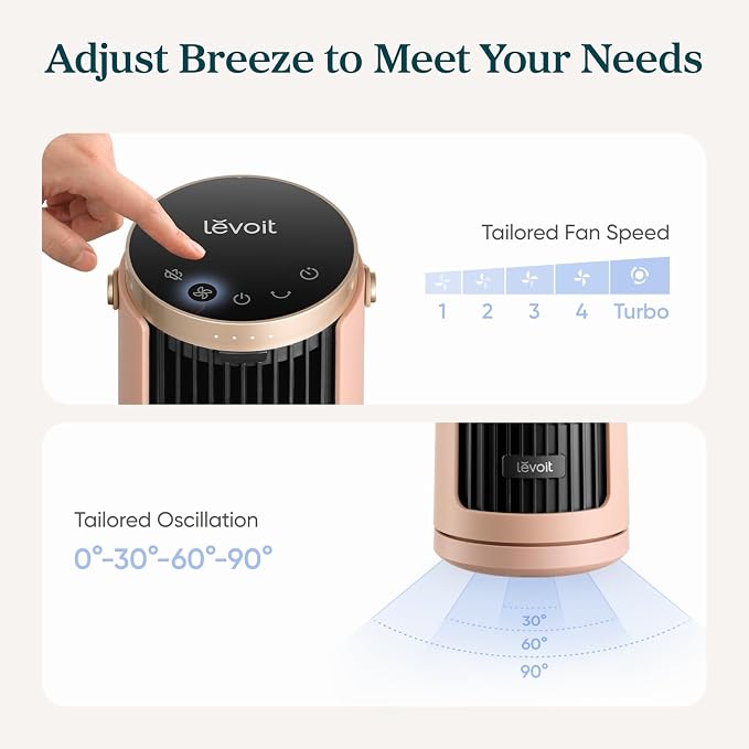 LEVOIT Tower Fan for Bedroom, 20dB Quiet Desk Fan - Image 7