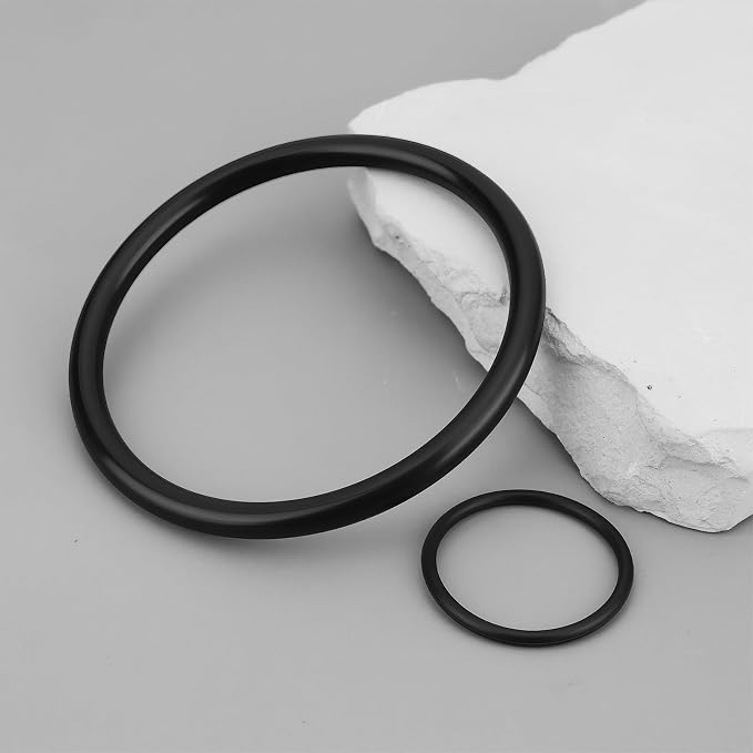 4X Black Oil Filter Seals 70x60x5mm 28x24x2mm Compatible - Image 6
