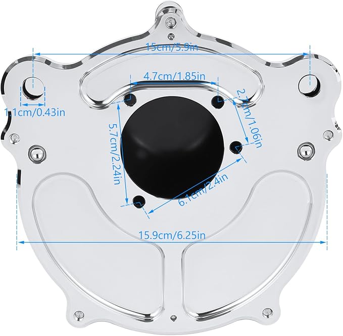 Motorcycle Air Filter Skull Style Air Cleaner - Image 5