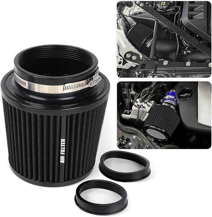 3" 3.5" 4" Inlet Car Replacement Cold Air Intake Filter 76mm 89mm 102mm 3 Sizes - Image 6