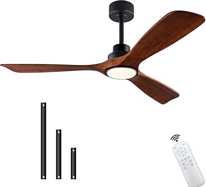 QUTWOB 52" Wood Ceiling Fan - Image 7