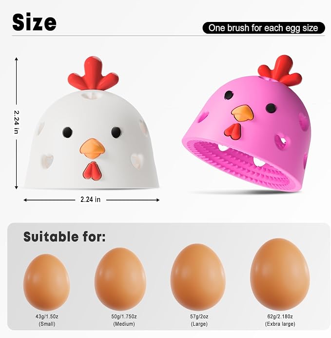 2PCS Egg Brush, Egg Cleaner, Egg Washer - Image 2