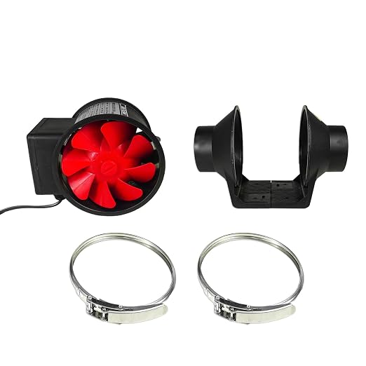 POLISI3D Powerful 3 Inch Duct Fan Ventilation AC Vent Blower Exhaust Air Fan - Image 3