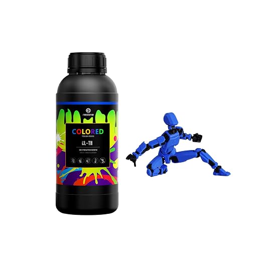 RESIONE CL-TH Tough ABS-Like Color 3D Printer Resin, Highly Saturated & Opaque by resione