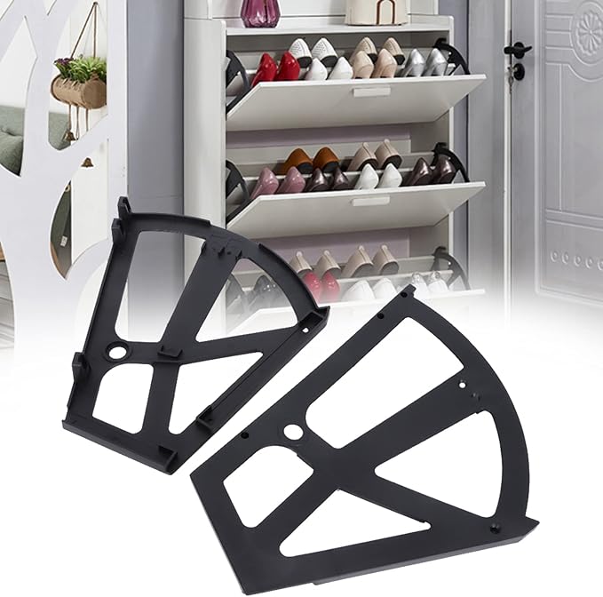 1Pair 2 Layers Shoes Drawer Cabinet Hinges, Shoe Cabinet Replacement Fitting - Image 3