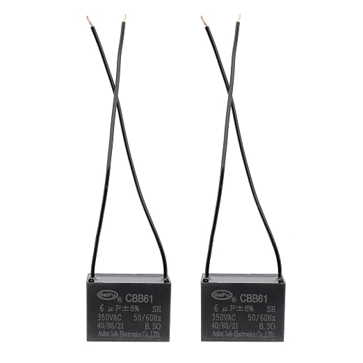 CBB61 Capacitor 6uf 350V AC Ceiling Fan 2 Wire 50/60Hz by AKZYTUE