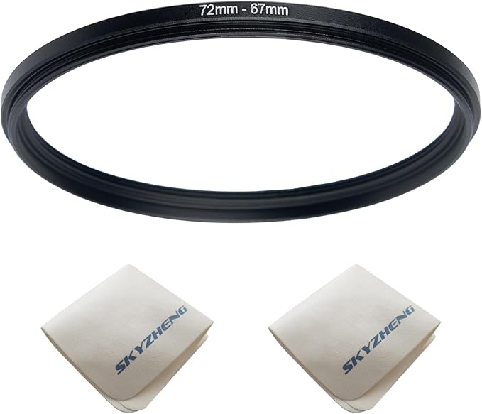 72mm Lens to 67mm Camera Lens Adapter 72mm to 67mm Step Down Ring Adapter Ring by SKYZHENG