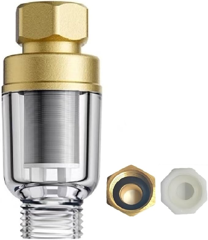 FA22 MINI Brass Sediment Filter, 50 Micron, Reusable Water Filter, Anti Scale by Unknown