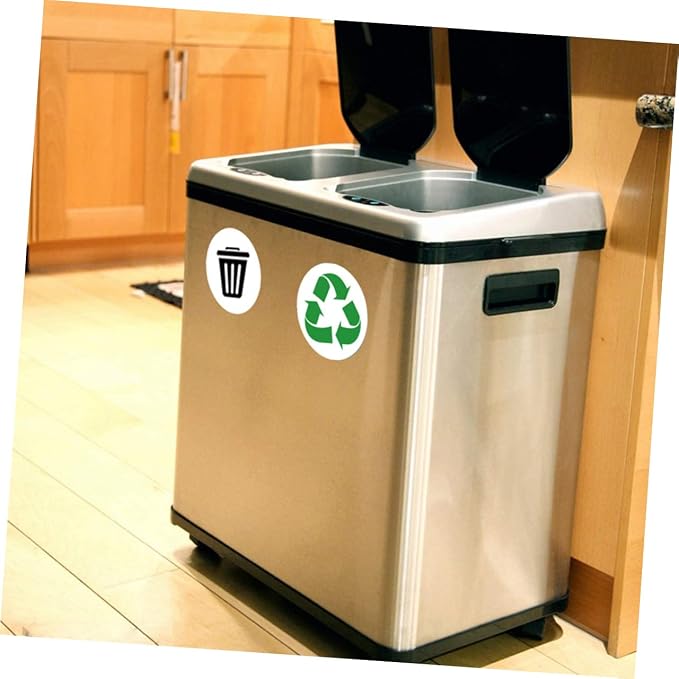 6 Sheets Self-Adhesive Garbage Classification Label Stickers - Image 4