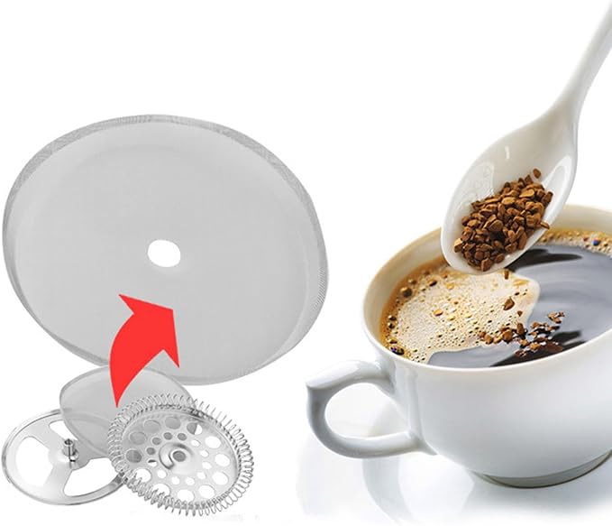 5Pcs 304 Stainless Steel Coffee Mesh Filter Portable Reusable Cofffe Pot Mesh - Image 4