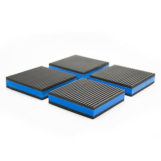 7/8 Inch Thick Rubber Anti-Vibrations Damping Pads Pack, Heavy Duty Sound by TEKDOE%C2%AE
