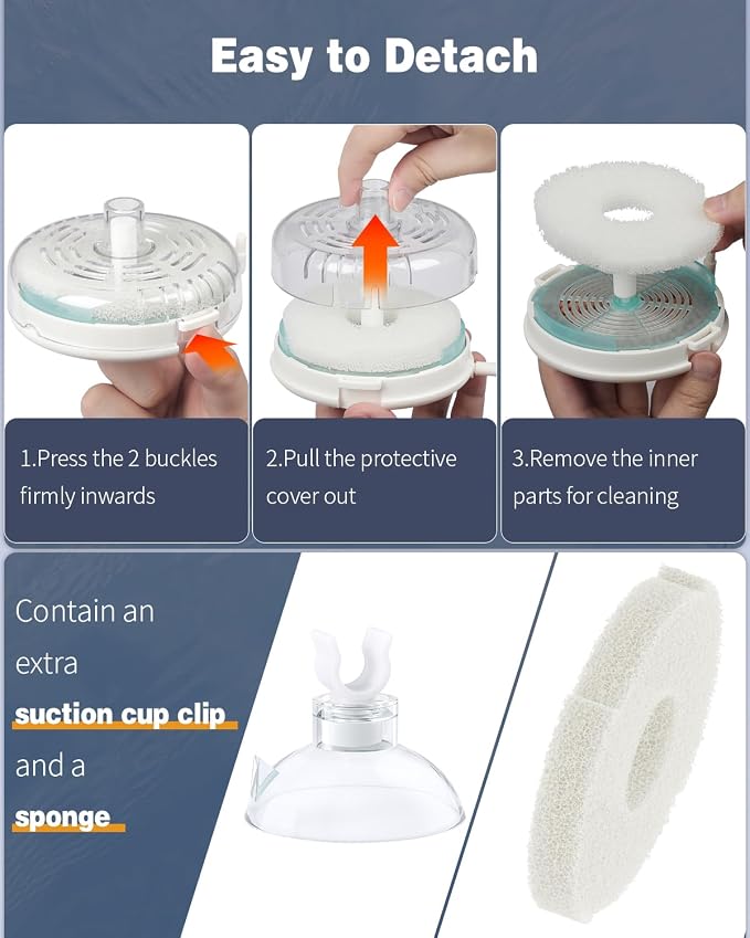Pawfly Large Aquarium Sponge Filter, Internal Fish Tank Filter - Image 4