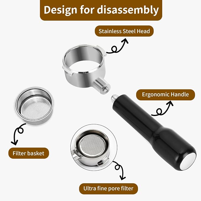51mm Bottomless Portable Filter, 2 Ears, - Image 4