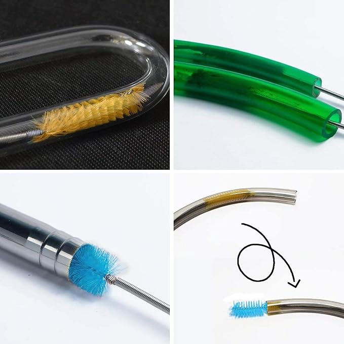 Flexible Drain Brush Cleaner Kit – CPAP Hose Cleaner 5ft Long Elastic Double - Image 5