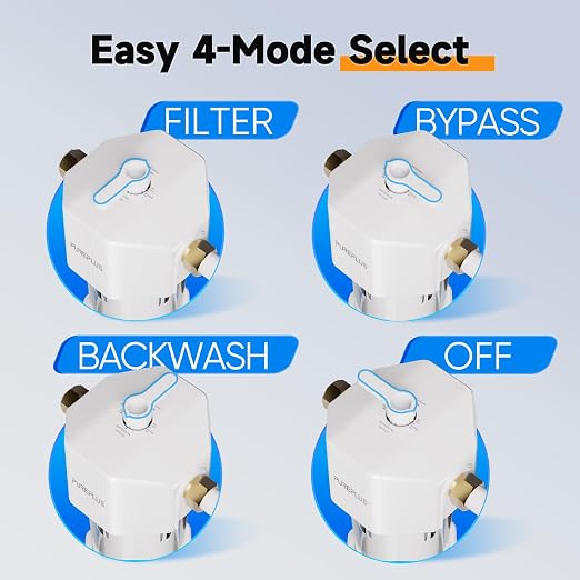 PUREPLUS Whole House Water Filtration System, 10″ × 4.5″ Housing, 1″ NPT - Image 3