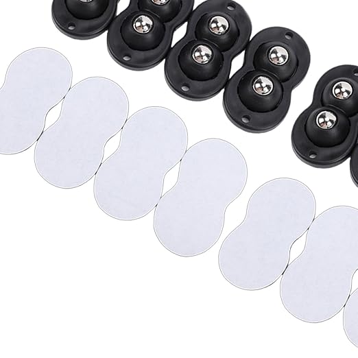 Asixxsix Caster Wheels, 30KG Load Capacity 360° Appliance Rollers Furniture - Image 8