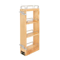 Rev-A-Shelf 5" Pullout Kitchen Cabinet Storage Organizer w/Soft-Close, Wood Construction with Extra Durability, 448-BBSCWC-5C