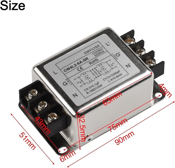 Single-Phase 2-Stage Power Supply Filter Anti-interference - Image 3