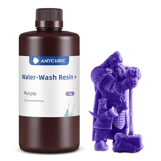 ANYCUBIC Upgraded Water Washable 3D Printer Resin, 405nm High Precision 3D Resin by ANYCUBIC