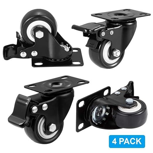 2" Caster Wheels, Heavy Duty Casters - Image 2