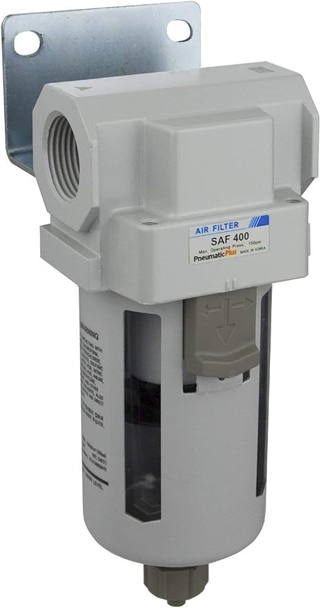 PneumaticPlus SAF400-N06B Compressed Air Particulate Filter 3/4" NPT, 10 Micron by PneumaticPlus