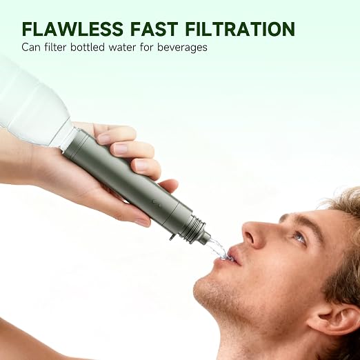 4 Pack Water Filter Straw, Portable Personal Water Filtration System, Compact - Image 5