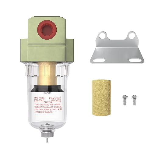 NPT 1/4 Air Pump Filter Pneumatic Water Trap by Unknown