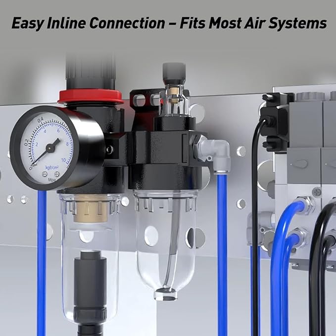 Y H M Industrial Air Line Filter 1/4", 3/4" – Compressed Air Moisture & Dust - Image 4
