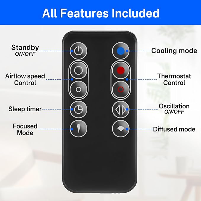 Remote Control Replacement for Dyson Remote HP00 HP01 Pure Hot + Cool Purifying - Image 2