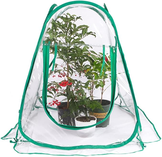 Mini PVC Greenhouse Cover Portable Insulated Pop Up Flower House - Image 4