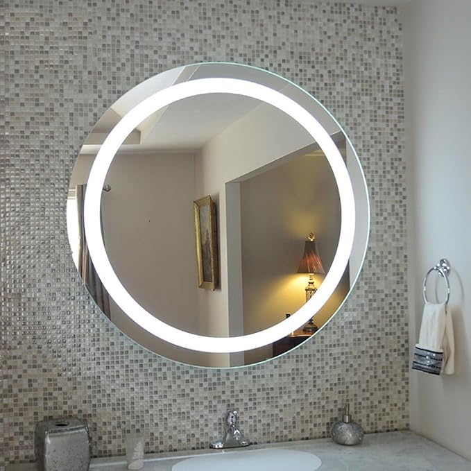 LTSRLL Frameless Illuminated LED Bathroom Wall Mirror - Image 4