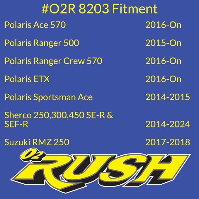 O2 RUSH High-Performance Single-Stage Foam Air Filter fits Sherco - Image 4