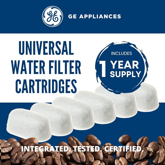 GE Appliances Replacement Carbon Coffee Filter Cartridges, UNIV1CFLTR6PK - Image 2