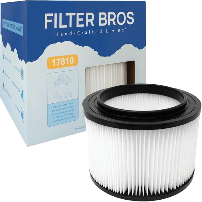 Filter Bros 17810 Large Debris Replacement Fits Craftsman Shop Vacuums 3-4 Gal by FilterBrosHand-CraftedLiving