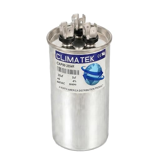 ClimaTek 35+5 MFD uf 370 or 440 Volt Dual Run Capacitor CAP99-3554R | Replaces by ClimaTek