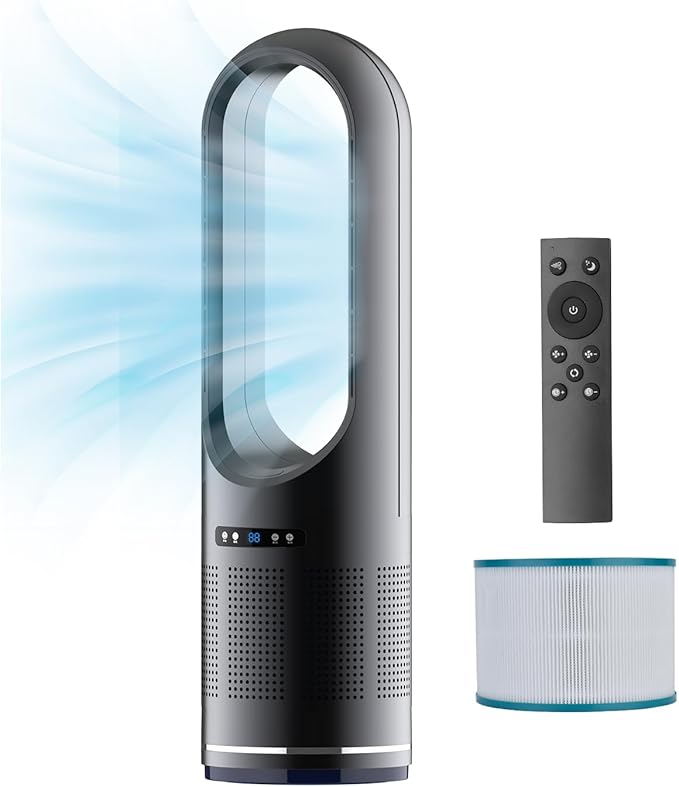 Tower Fan, 31.5Inch Cooling Bladeless Fan by Faryuan