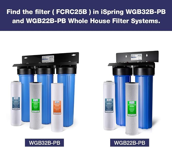 iSpring FCRC25B High Capacity 20” x 4.5” Water Filter Replacement Cartridge - Image 3