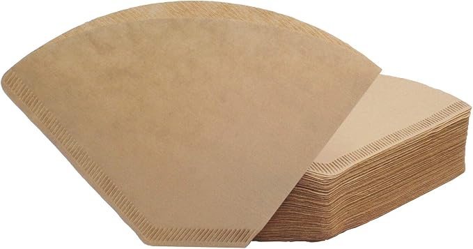 #4 Cone Coffee Filter 8-12 cup, Unbleached Natural Paper, No Blowout, Disposable by Unknown