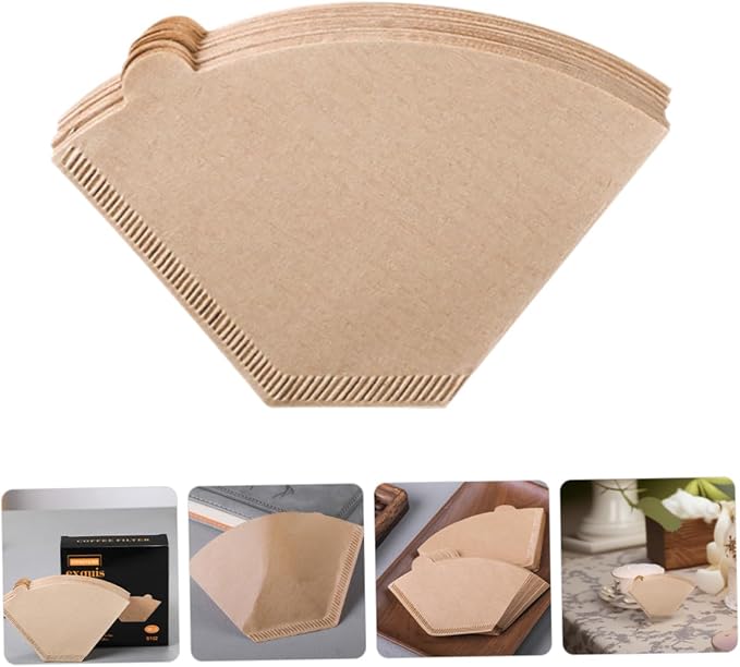 Luxshiny 200pcs Unbleached Disposable Coffee Filters - Image 9