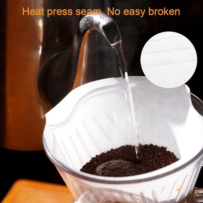25 Pack 10" Deep Fryer Oil Filters Non Woven Cooking Oil Cones Strainer Maple - Image 5