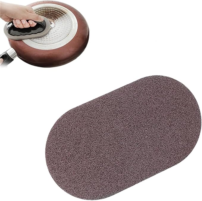 Nano Carborundum Sponge, Emery Sponge Kitchen Pot Brush by Unknown