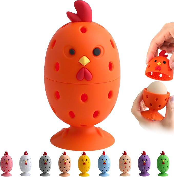 Egg Brush Cleaner, Egg Cleaner for Fresh Eggs, Cute Chick Shaped Egg Wash and by Unknown
