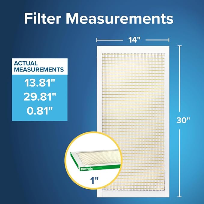Filtrete 14x30x1 AC Furnace Air Filter, MERV 8, MPR 700, Tough on Pollen - Image 3