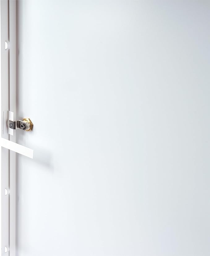 16" x 24" Lockable White Metal Access Panel. Service Shaft Door Panel with Key. Plumbing, Electricity, Heating, Alarm Wall Access Panel for Drywall. Bathroom Services Access Hole Cover.