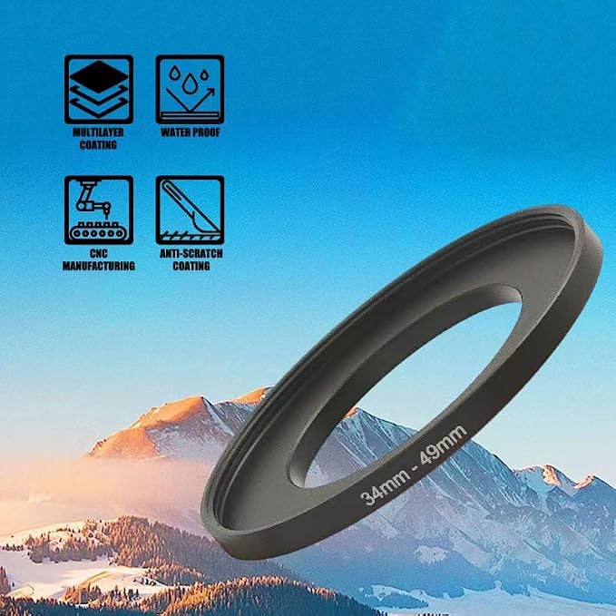 YAMAFOO 62mm to 52mm Step-Up Ring/Step Down Rings Filter Adapter - Image 4