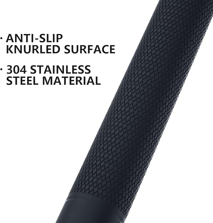 32 Inch Anti Slip Shower Grab Bar Oil Rubbed Black 1.25" Diameter,Munzong Bathroom Grab Bar, Knurled Bathroom Balance Bar,Safety Hand Rail Support Handicap Elderly Senior Assist Bath Handle