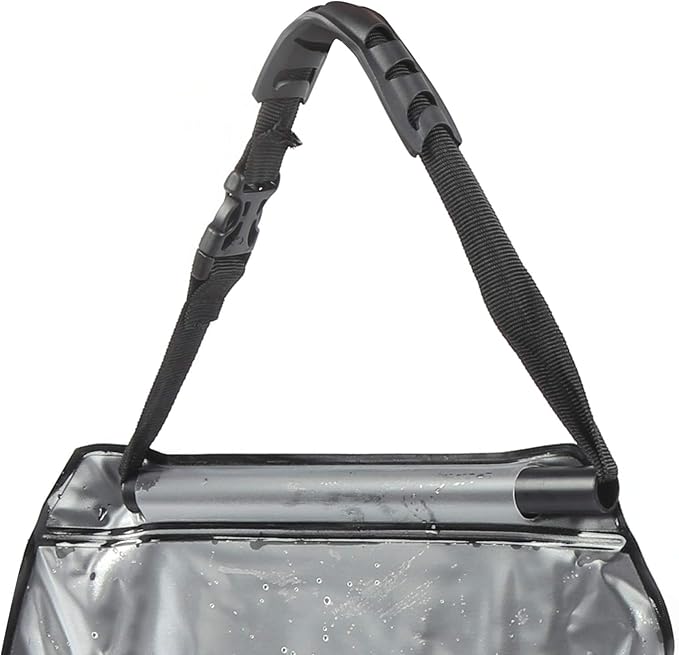 Drfeify Sun Heated 20L Solar Shower Bag with Thermometer for Camping and PVC Material