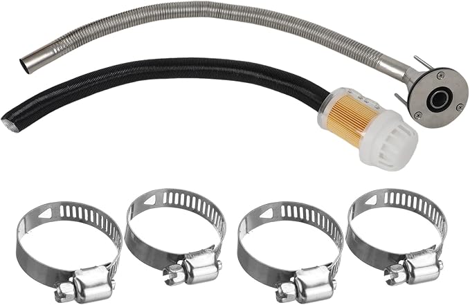 24mm Stainless Steel Exhaust Pipe Air Intake Filter and Pipe Double Wall - Image 2