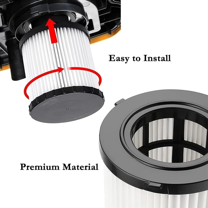 2 Pack DCV5801H Wet/Dry Vacuum HEPA Replacement Filter Compatible - Image 5