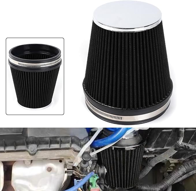 MUGE RACING 6" 152 mm High Flow Inlet Air Filter, Air Intake Cone Filter - Image 7